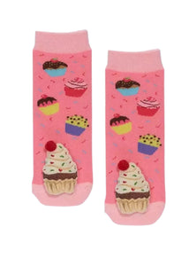 Baby Socks - Pink Cupcake