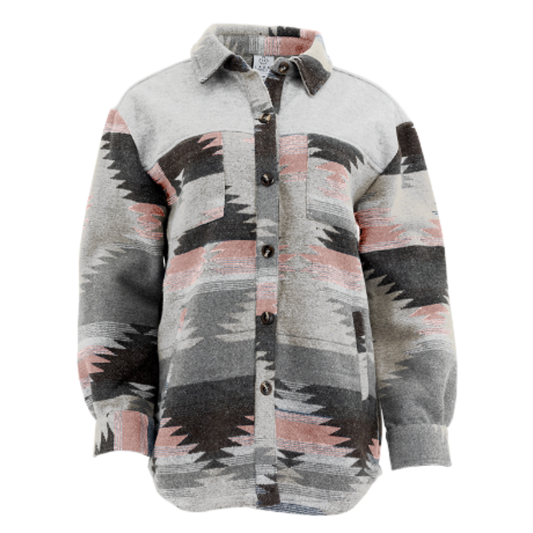 Aztec Jackets - Pink/Grey
