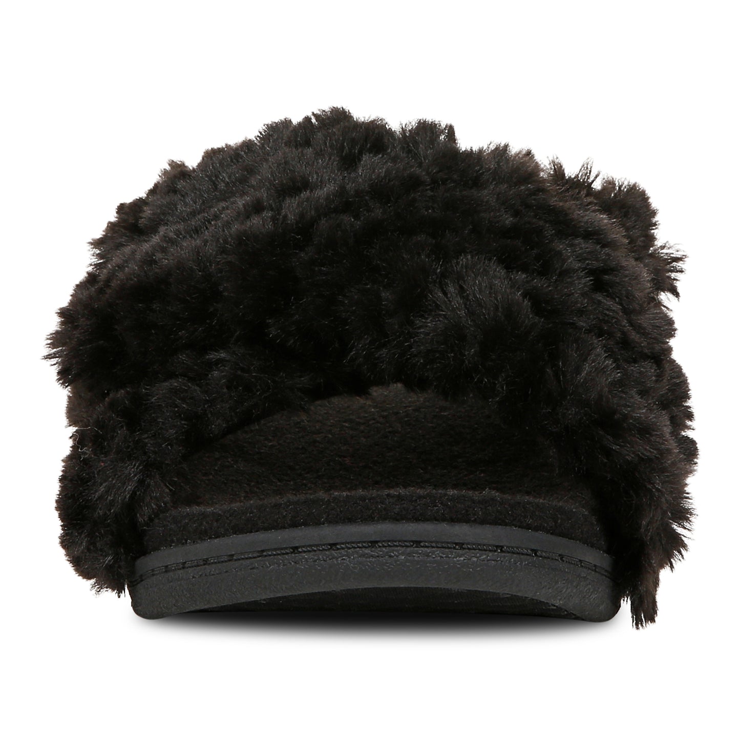 Relax II Slipper - Black Furry