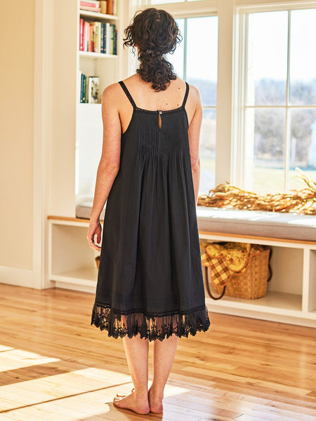 Esme Slip Nighty - Black