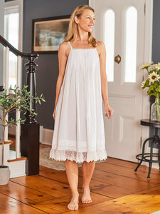 Esme Slip Nighty - White