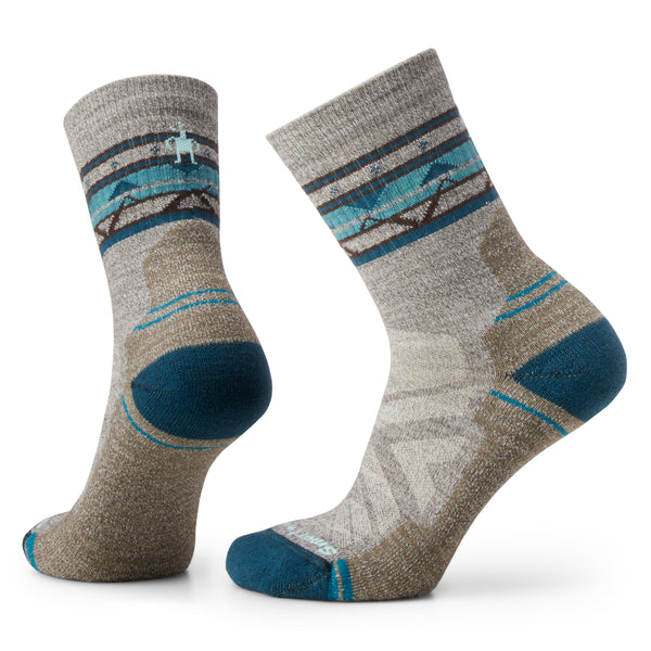 Women's Hike Light Cushion Ethno Graphic Mid Crew Socks