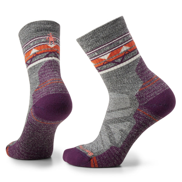 Women's Hike Light Cushion Ethno Graphic Mid Crew Socks