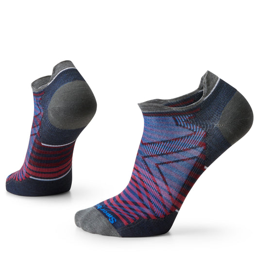 Run Zero Cushion Low Ankle Pattern Socks