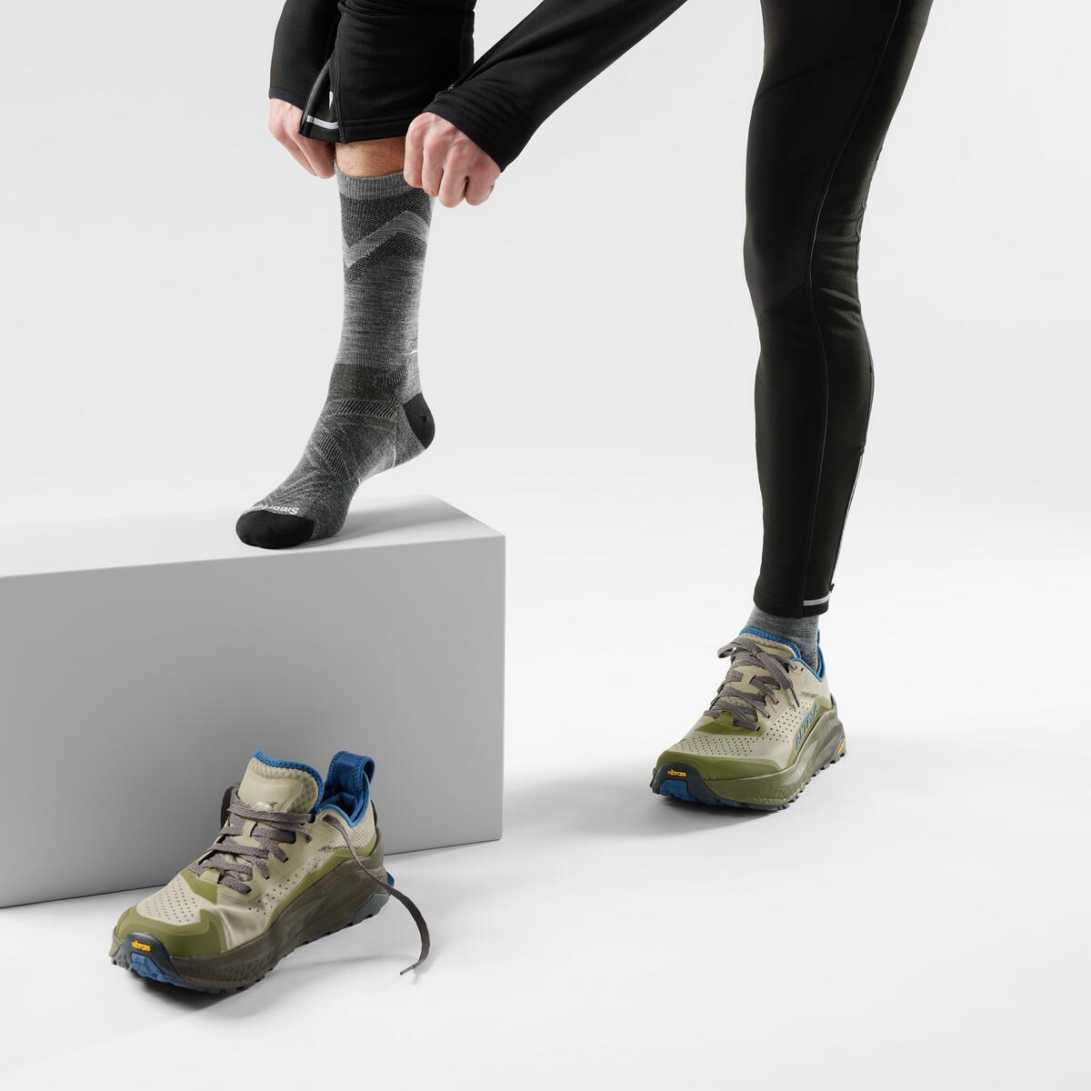 Run Mid Crew Pattern Socks