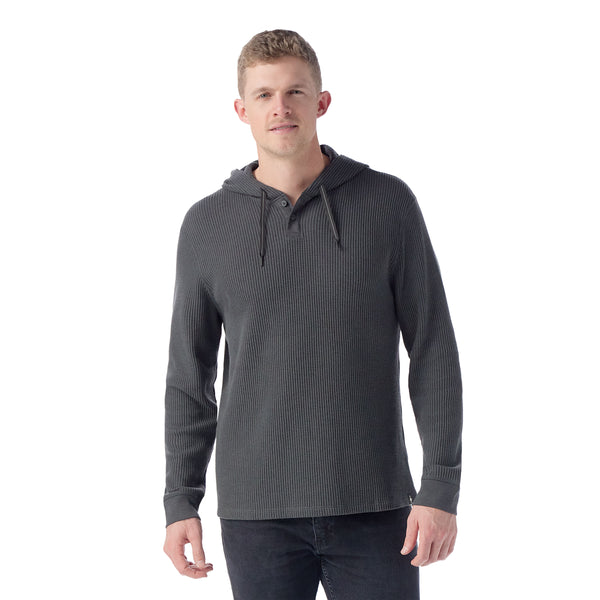 Men's Waffle Henley Hoodie