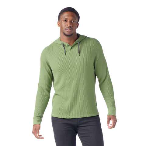 Men's Waffle Henley Hoodie