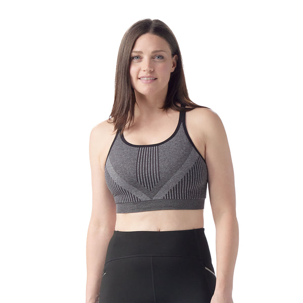 Women's Intraknit Strappy Bra - Black