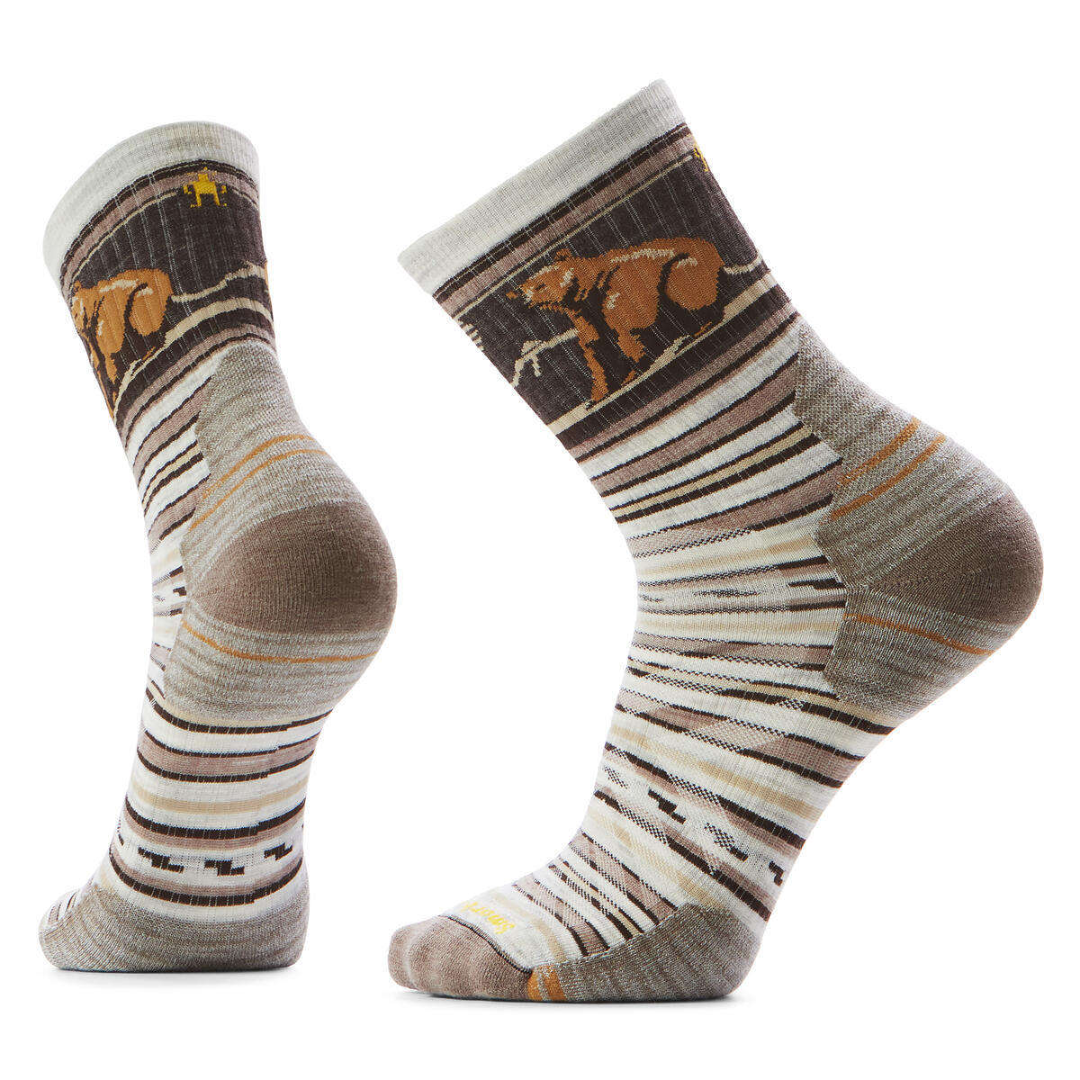 Hike Bear Stripe Mid Crew Socks