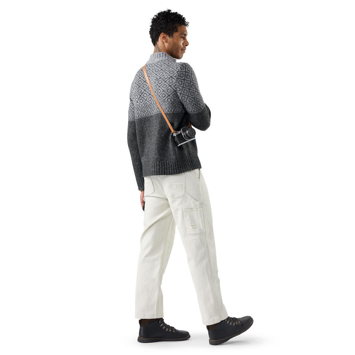 Men's Summit 1/4 Zip Sweater - Charcoal