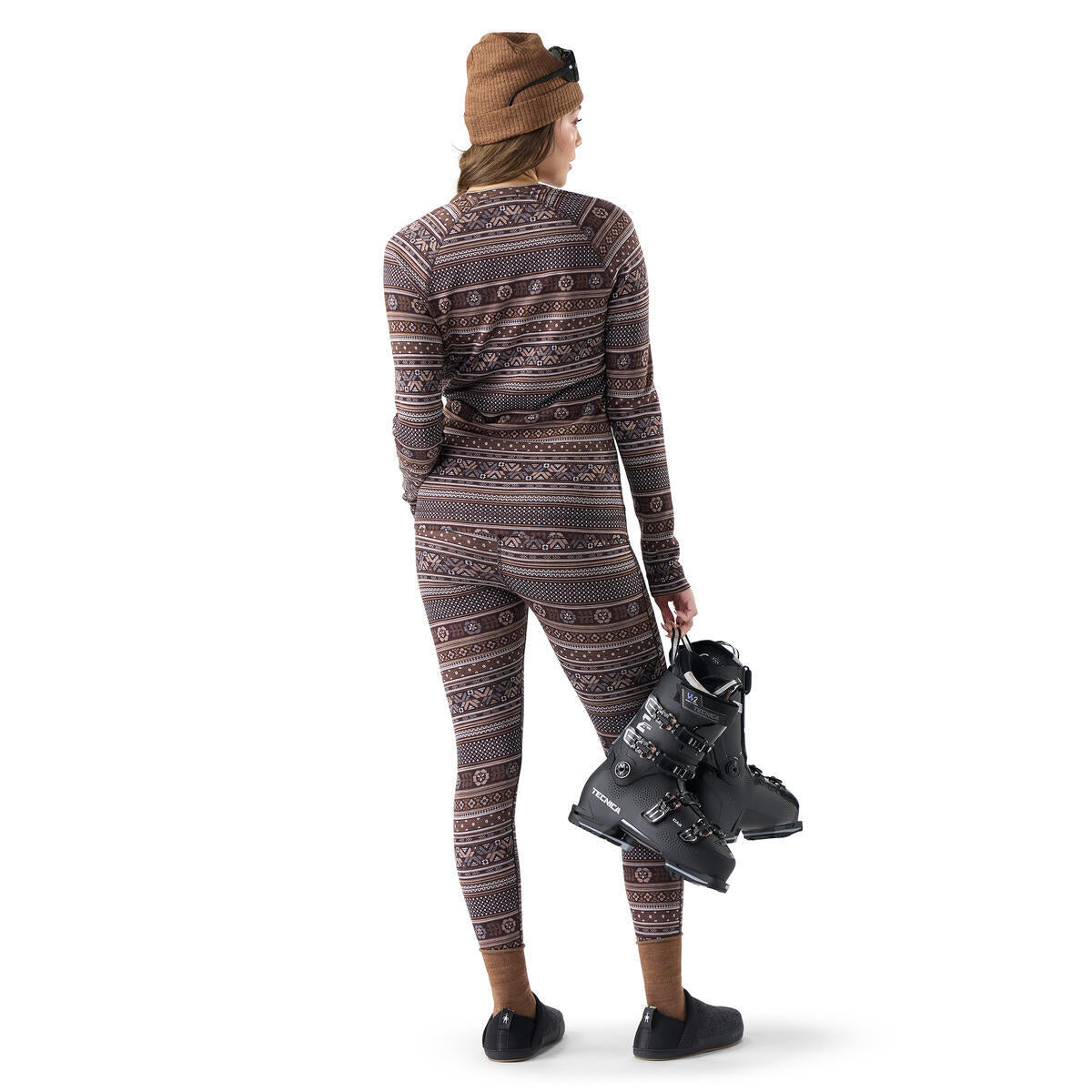 Camiseta interior térmica clásica de merino para mujer - Negro 