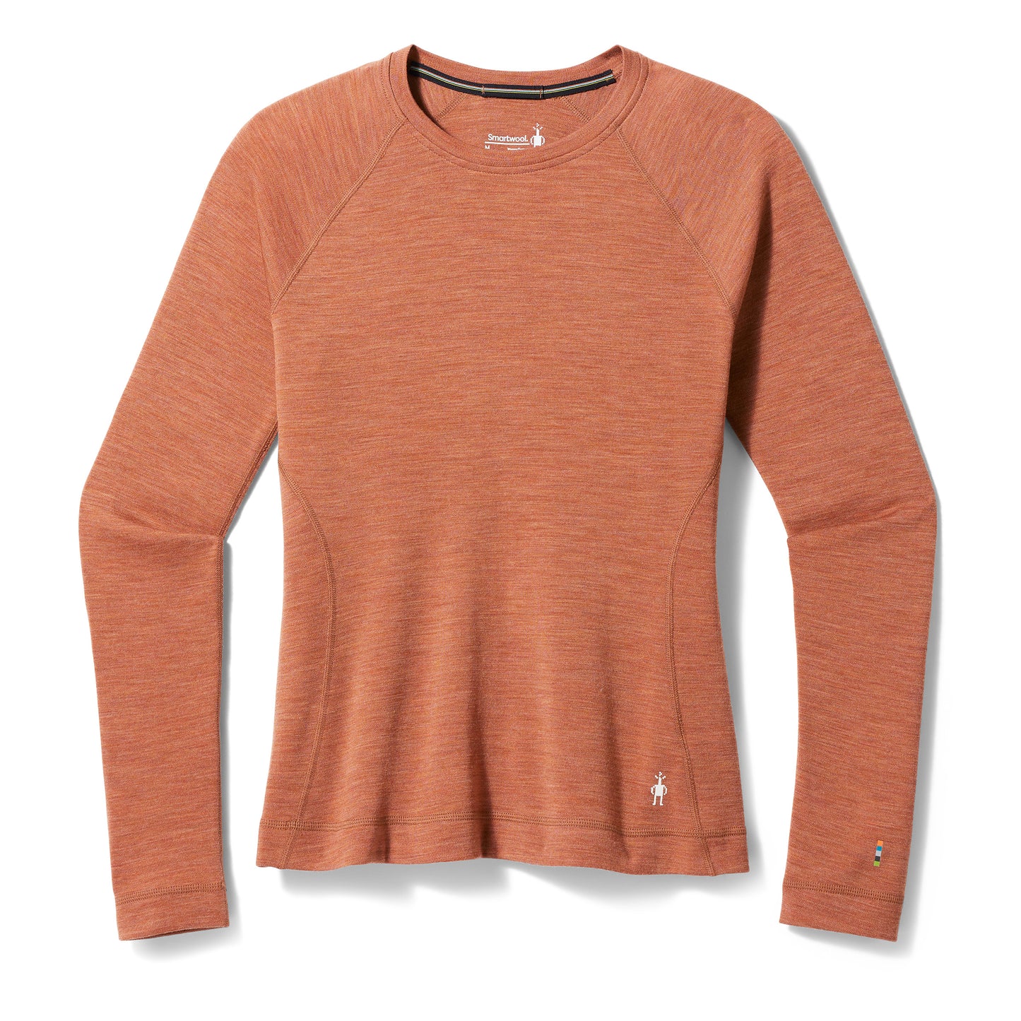 Women's Classic Thermal Merino Base Layer Crew - Copper Heather LAST ONE SIZE LARGE