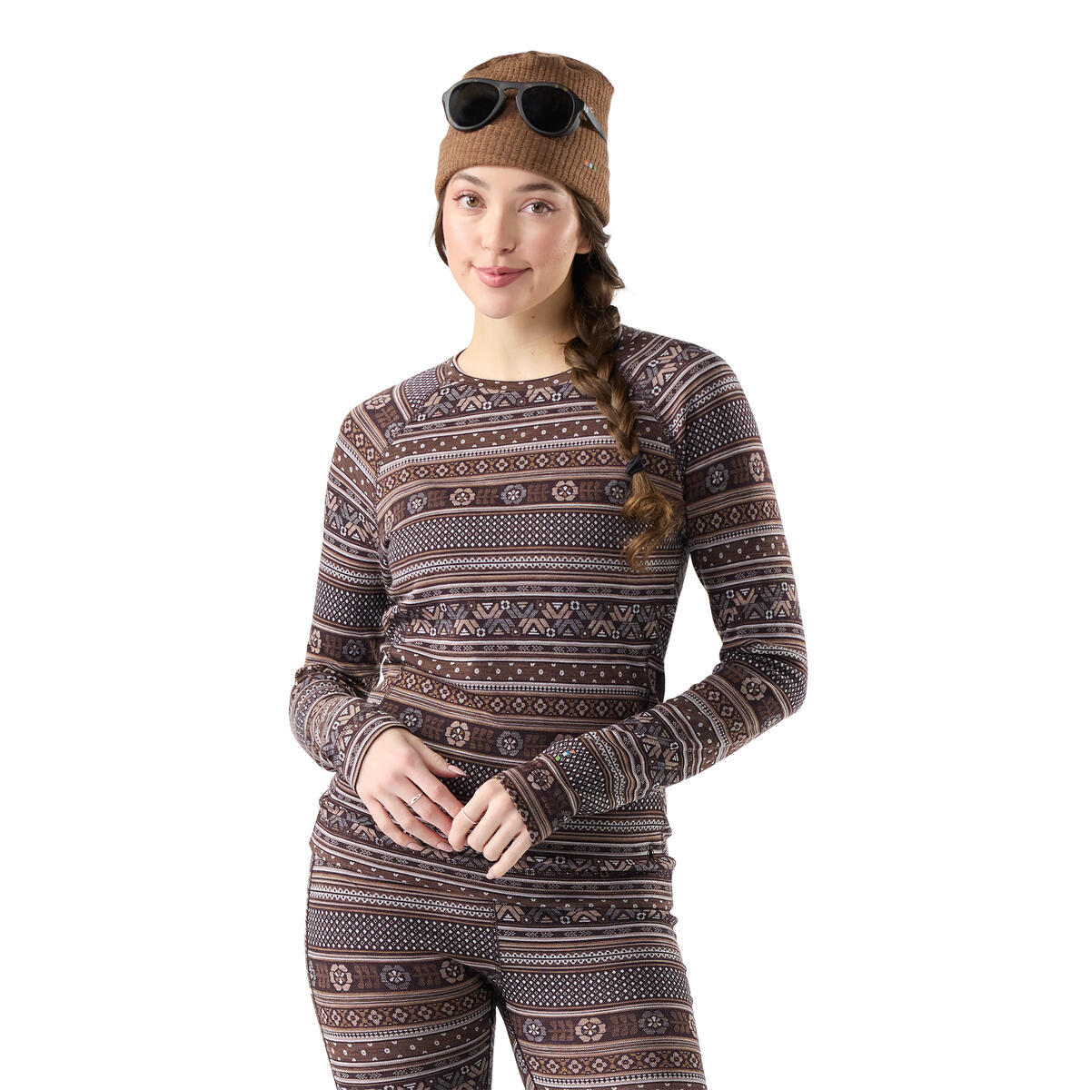 Camiseta interior térmica clásica de merino para mujer - Negro 