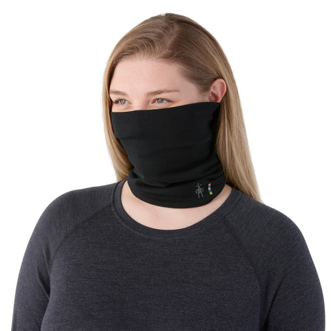 Thermal Merino Reversible Neck Gaiter - Black