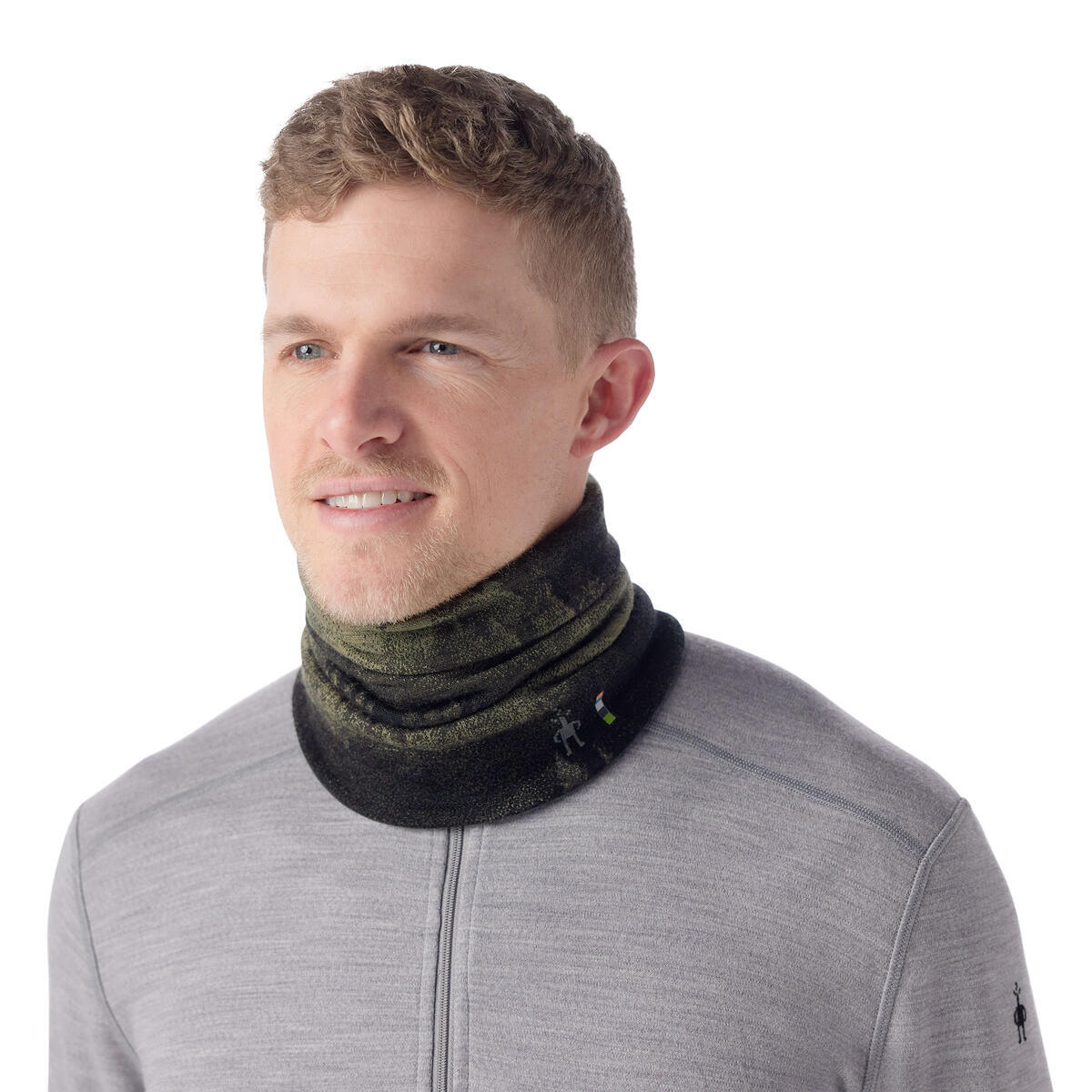 Thermal Merino Reversible Neck Gaiter - North Woods Foggy Pines
