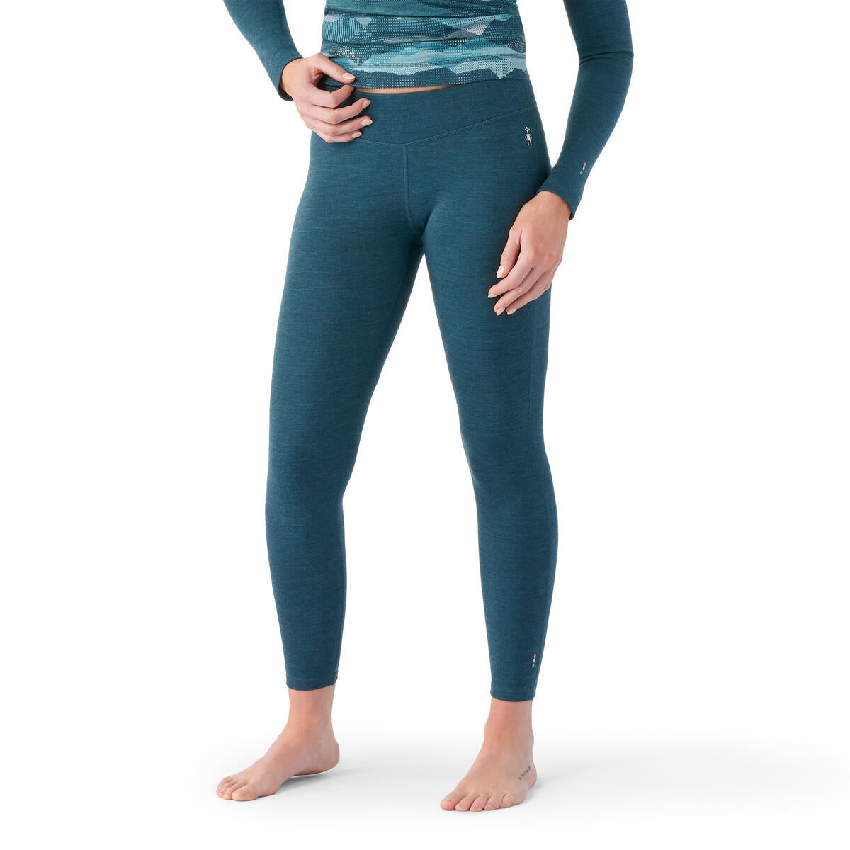 Women's Classic Thermal Merino Base Layer Bottom - Twilight Blue Heather