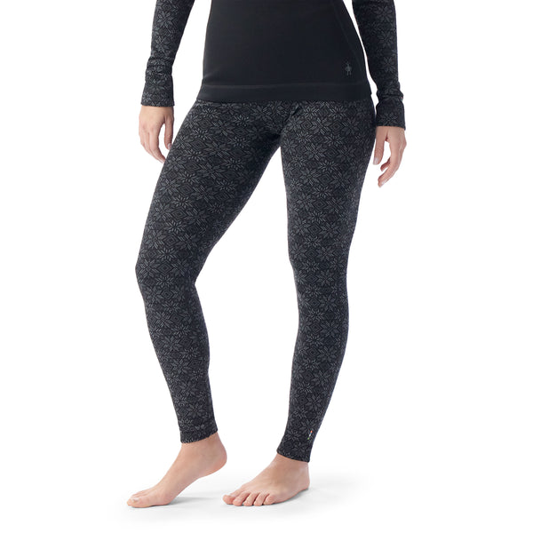 Women's Classic Thermal Merino Base Layer Bottom - Black Digi Snow