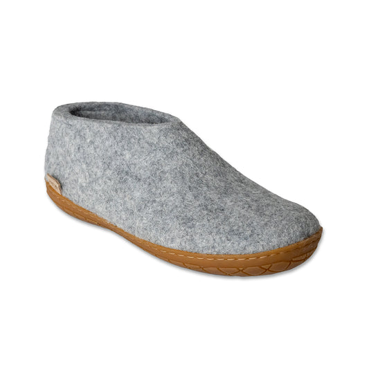 Glerups Shoe - Grey with Rubber Sole