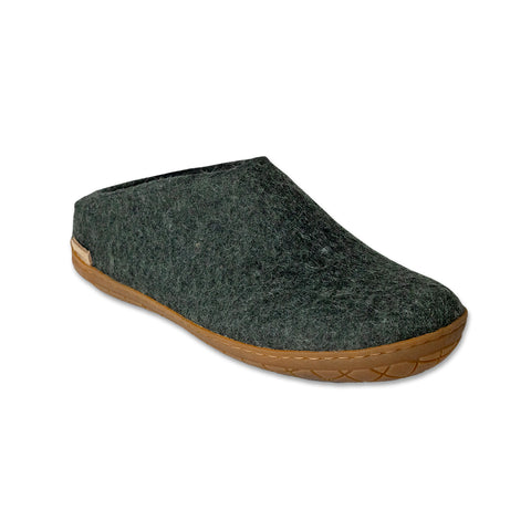 Glerups Slip On - Forest with Rubber Sole