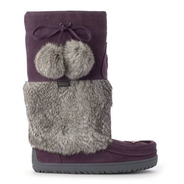 Snowy Owl Waterproof Mukluk - Plum