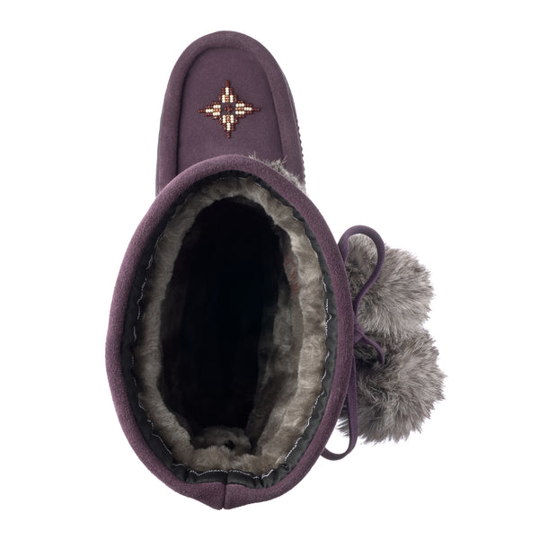 Snowy Owl Waterproof Mukluk - Plum