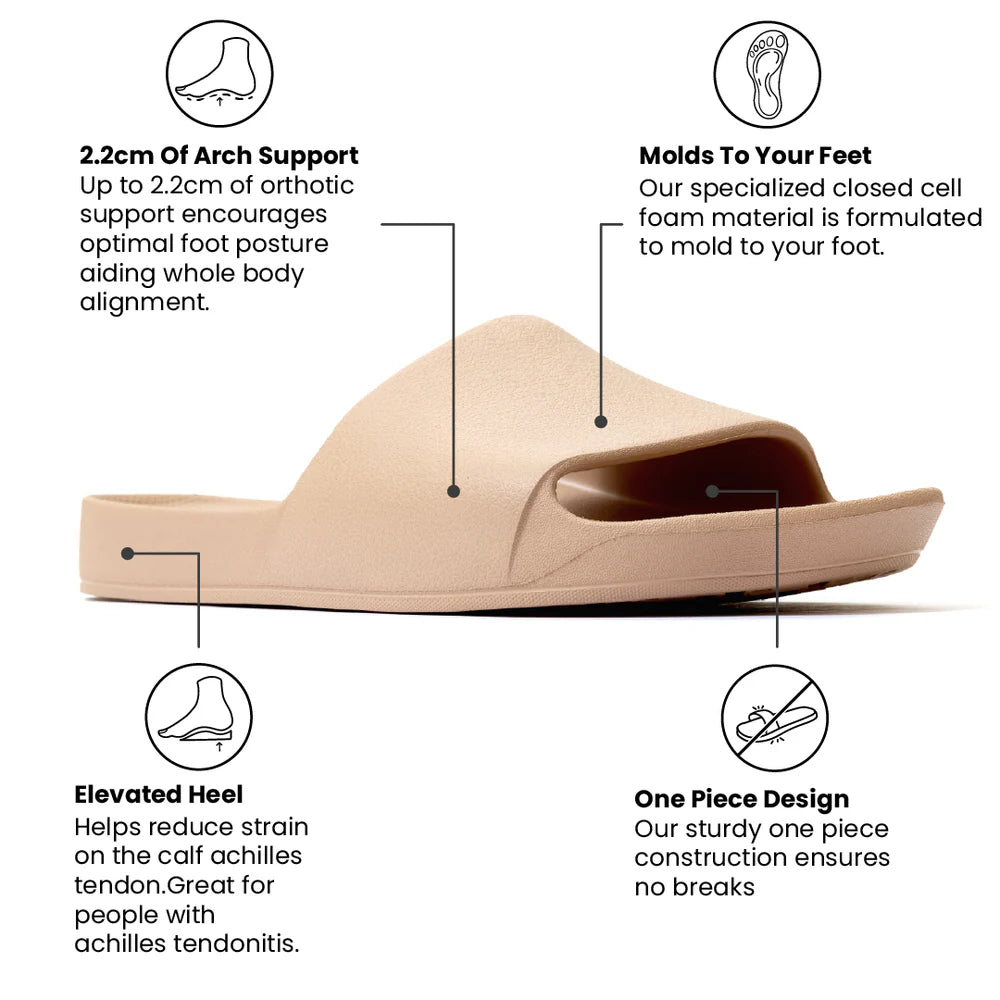 Archies Slide Sandals - Tan