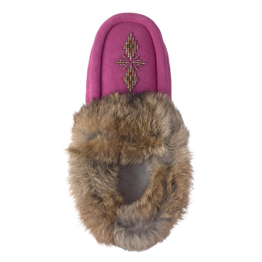 Tipi Moccasins - Raspberry
