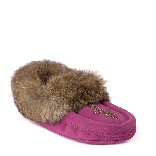 Tipi Moccasins - Raspberry