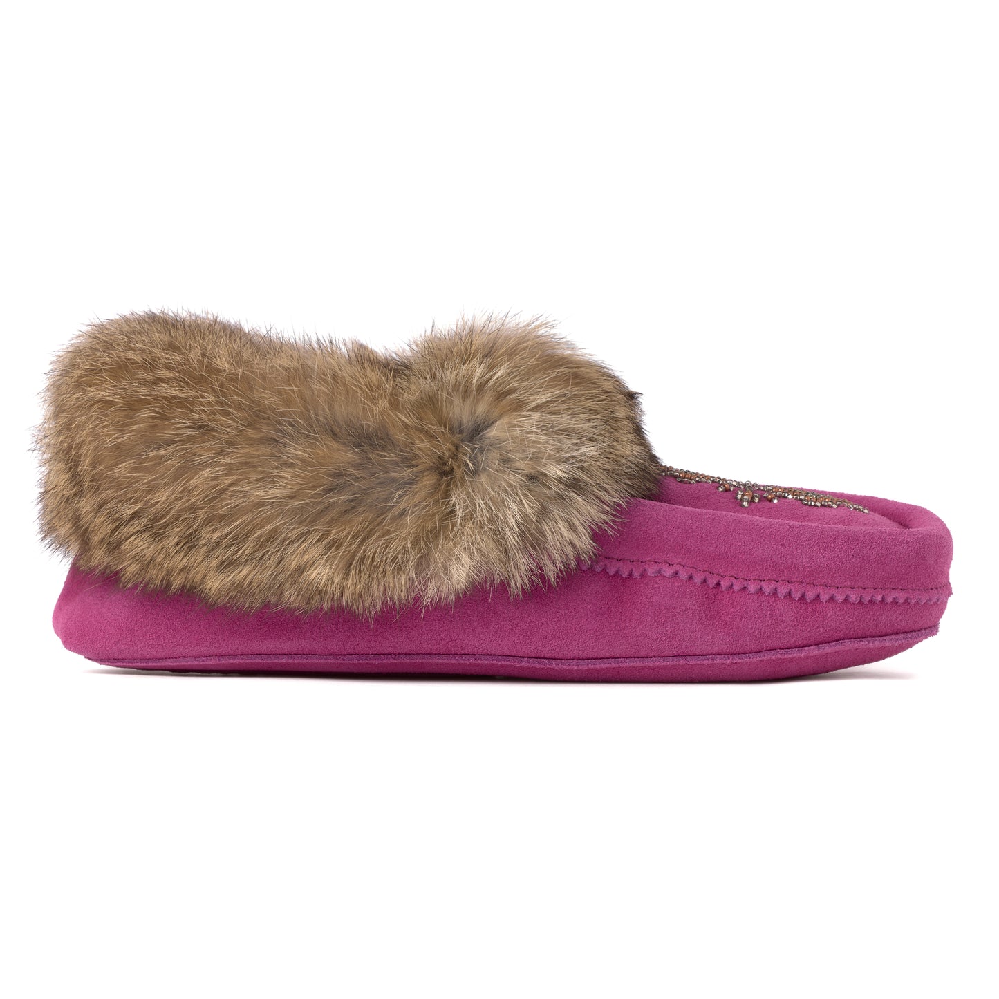 Tipi Moccasins - Raspberry