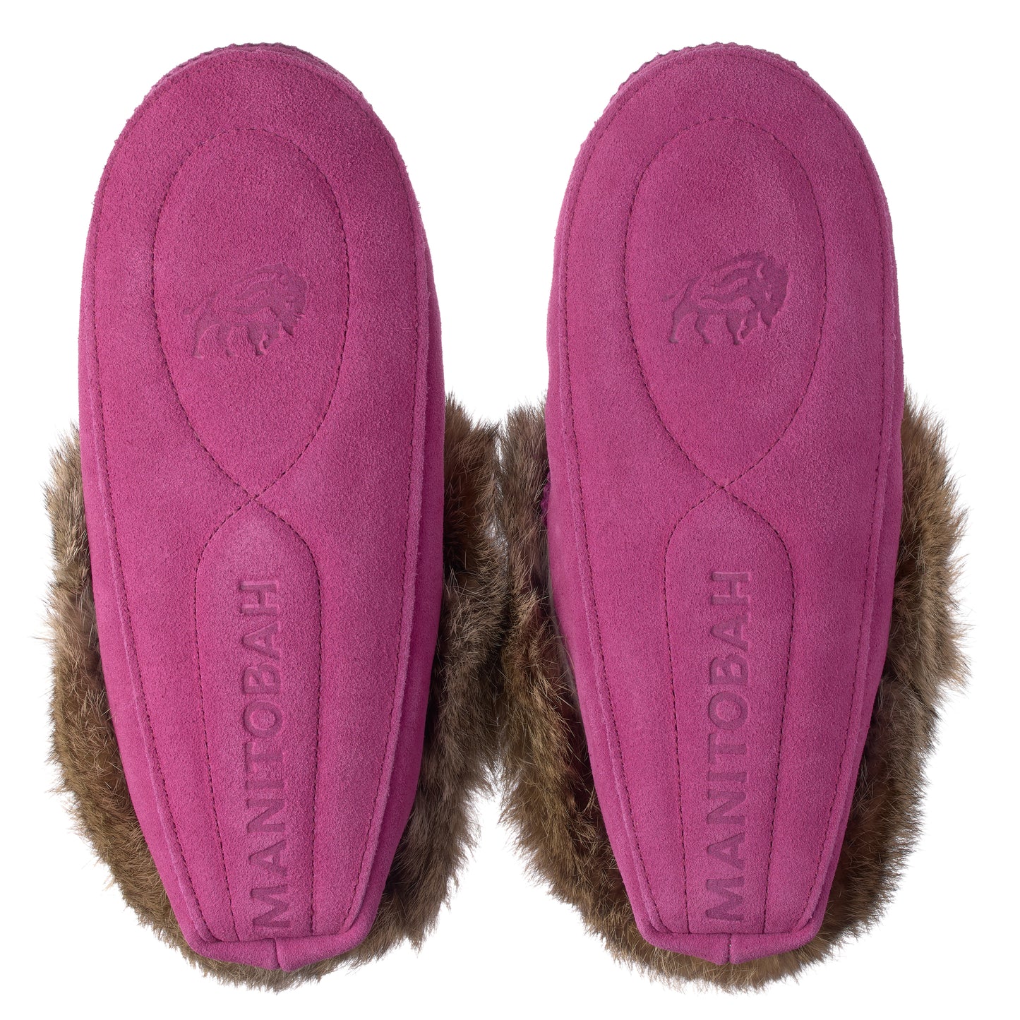 Tipi Moccasins - Raspberry