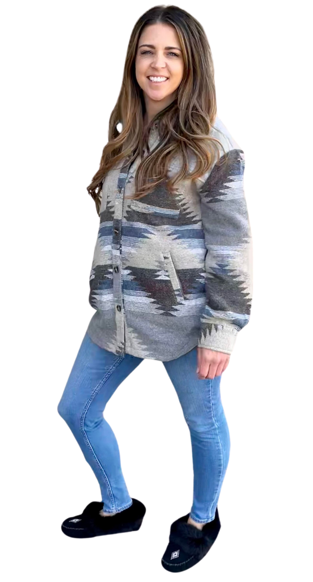 Aztec Jackets - Blue/Grey LAST ONE SIZE XS