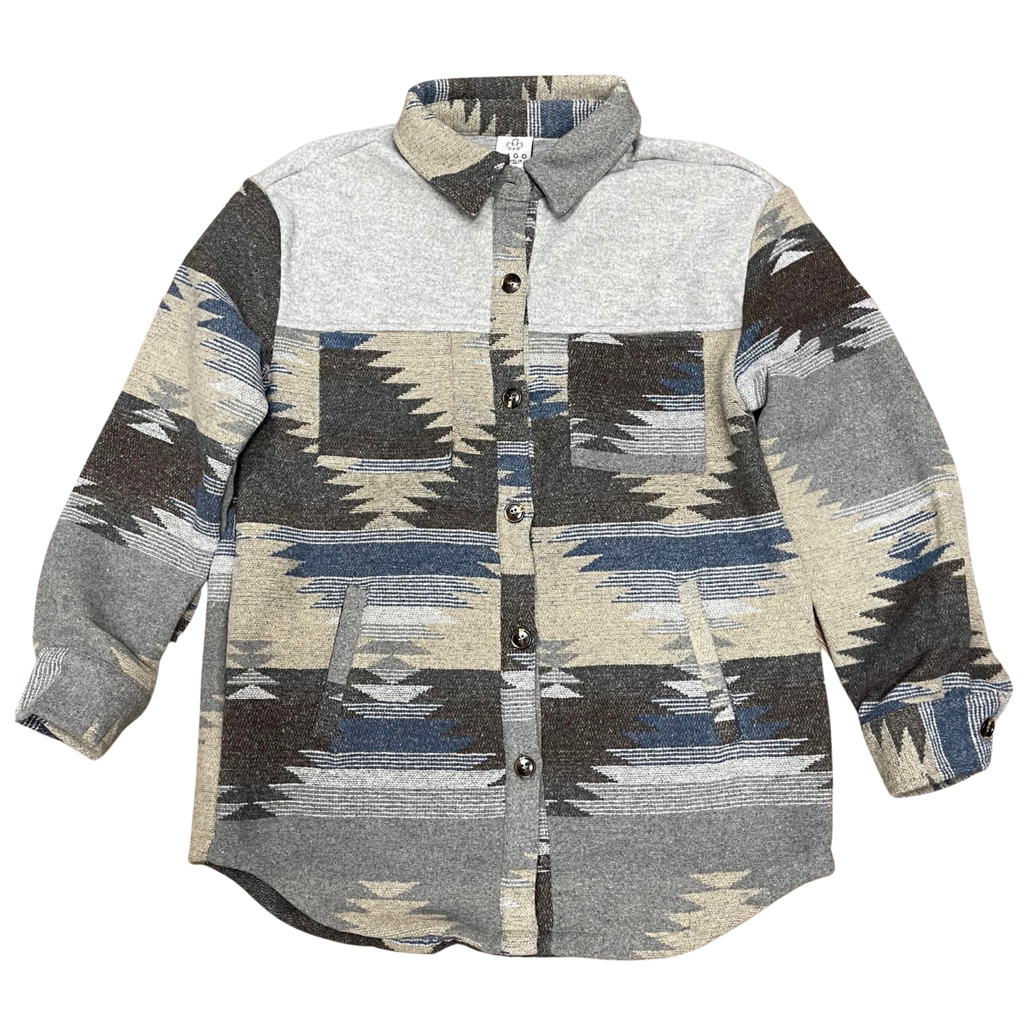 Aztec Jackets - Blue/Grey LAST ONE SIZE XS