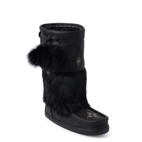 Waterproof Snowy Owl Mukluk - Black Grain