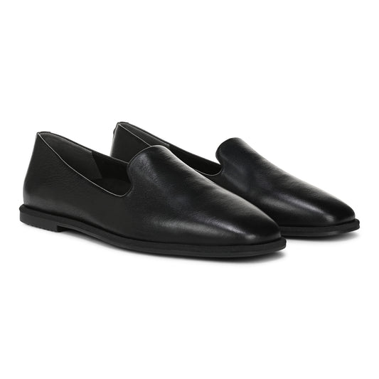 Willa 2.0 Slip On Flat - Black Leather