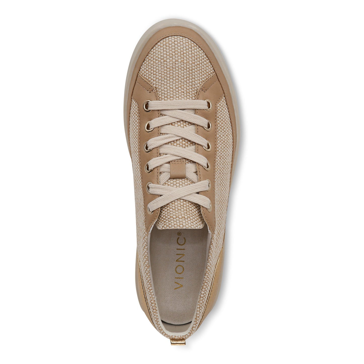 Winny Sneaker - Natural Gold Linen