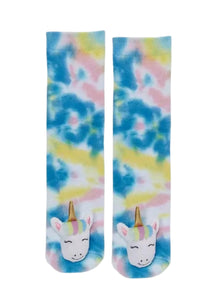 Youth Socks - Tie Dye Unicorn