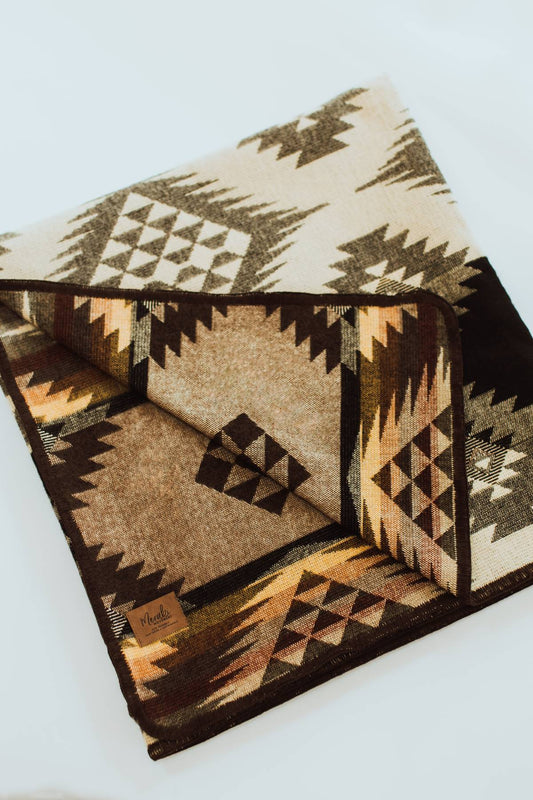 Prairie Sunset Aztec Alpaca Throw Blanket