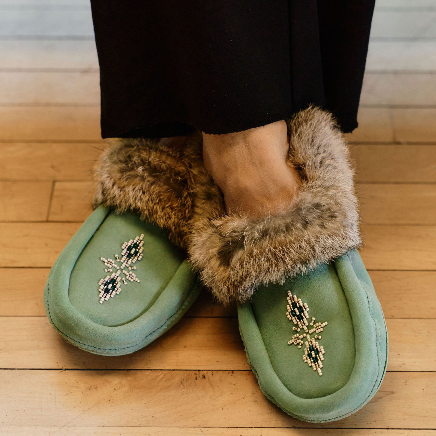 Tipi Moccasins - Prairie Sage
