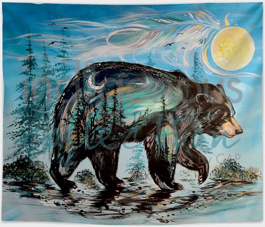 A Bear's Journey Fleece Blanket