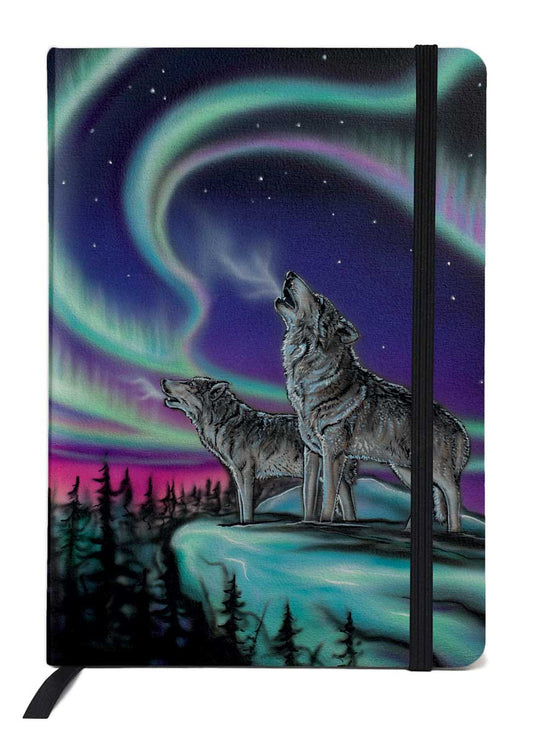Sky Dance Wolves Lined Journal