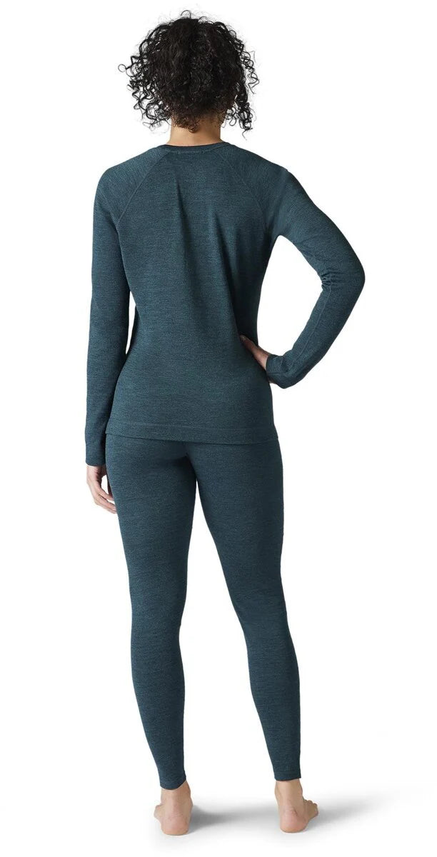 Women's Classic Thermal Merino Base Layer Crew - Twilight Blue Heather