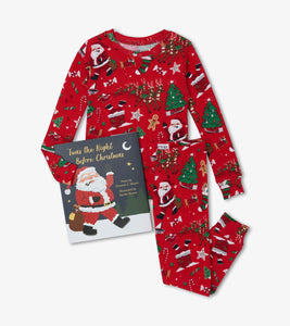 Red Twas The Night Before Christmas Pyjama & Book Set