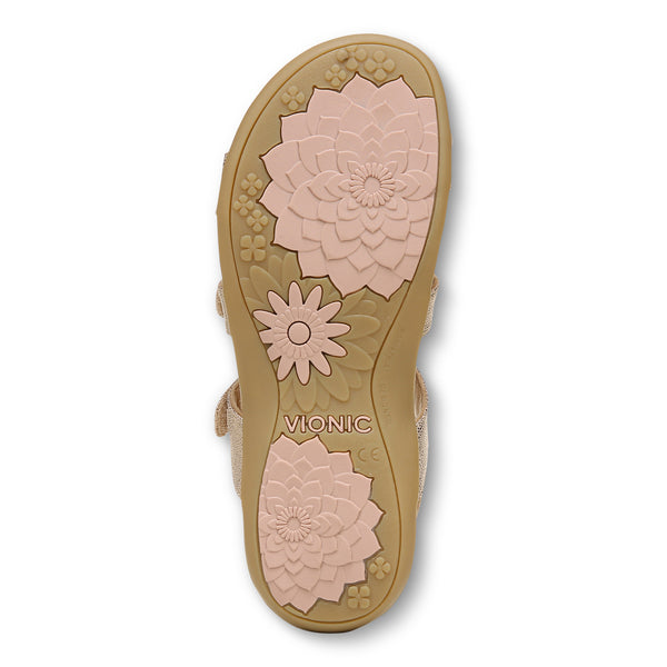 Amber Adjustable Sandal - Rose Gold