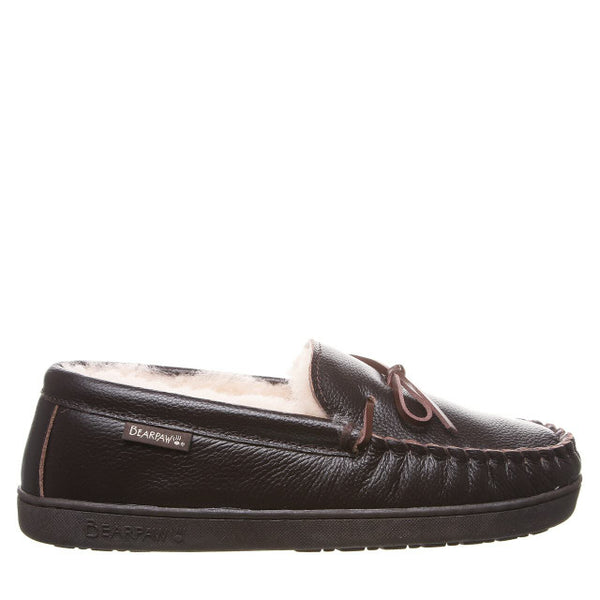 Mach IV Men's Leather Slipper - Chocolate LAST ONE SIZE 9