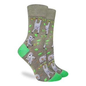 Women's Sloths Hanging Out Crew Socks