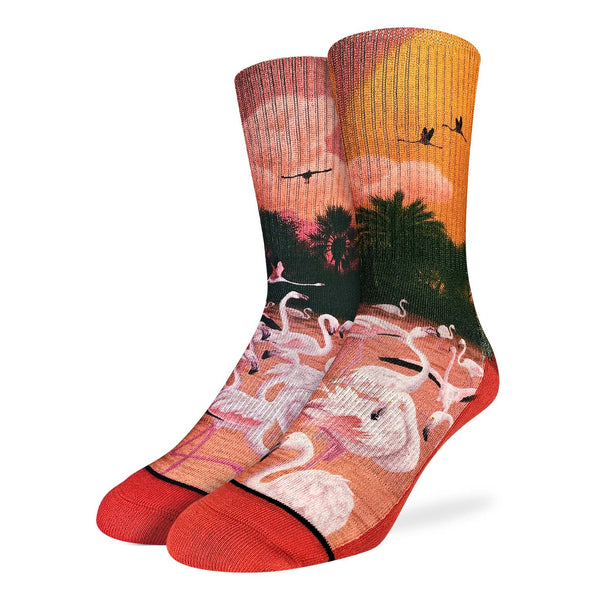 Men's Flamingo's In the Sunset Socks