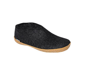 Glerups Shoe - Charcoal with Rubber Sole