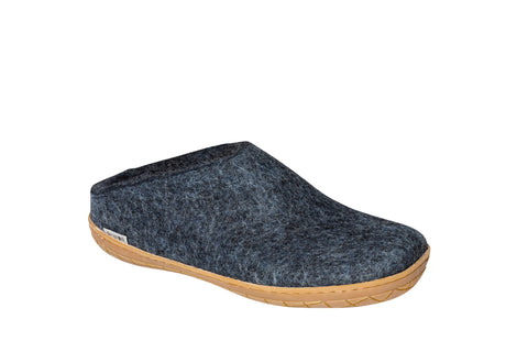 Glerups Slip On - Denim with Rubber Sole