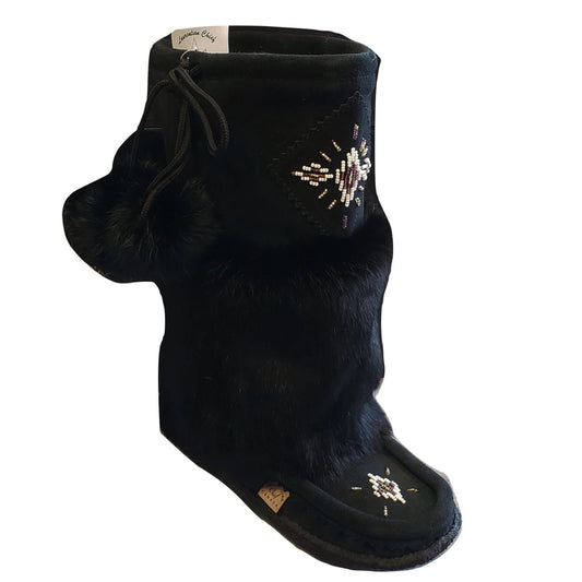 Mid Mukluks - Black Suede (Crepe Sole)
