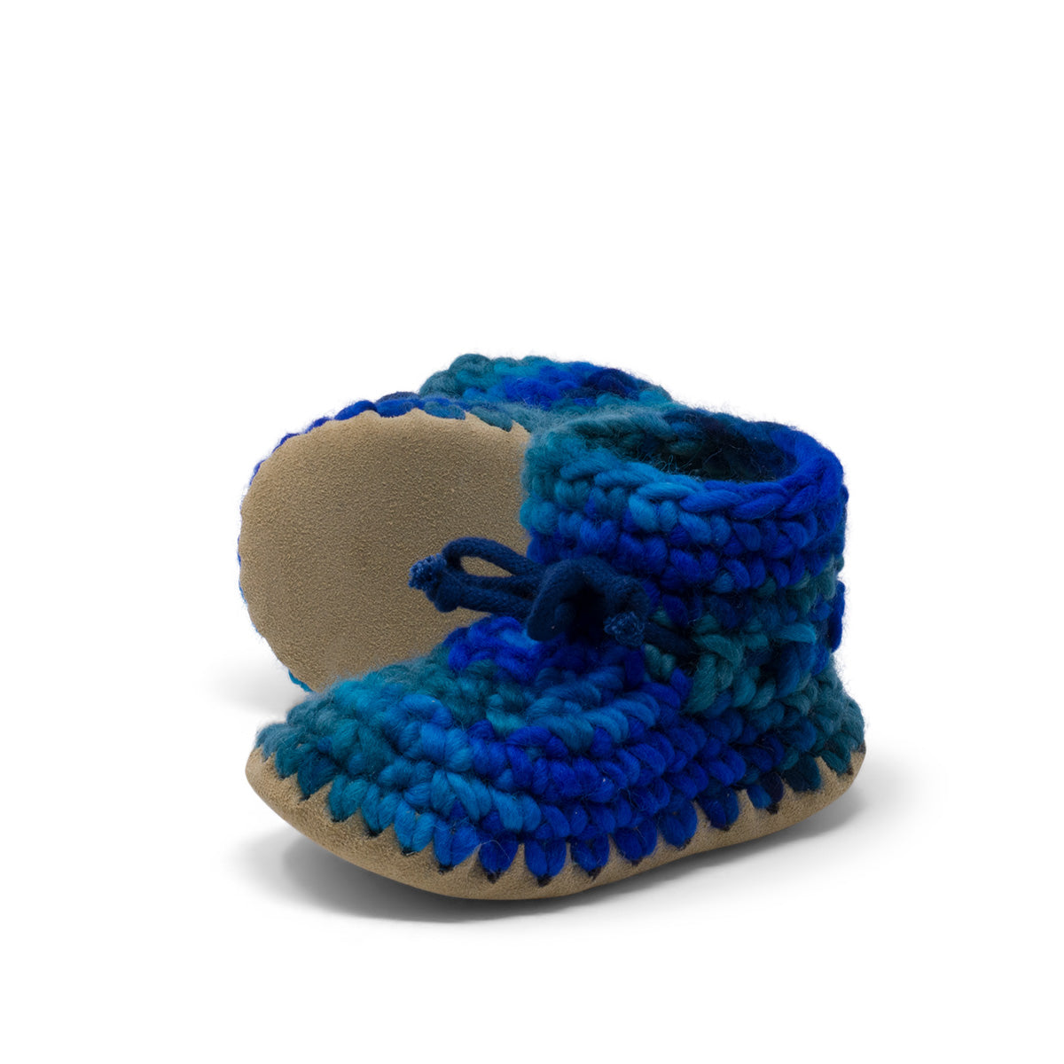 Children's Padraig Slippers - Multi Blue